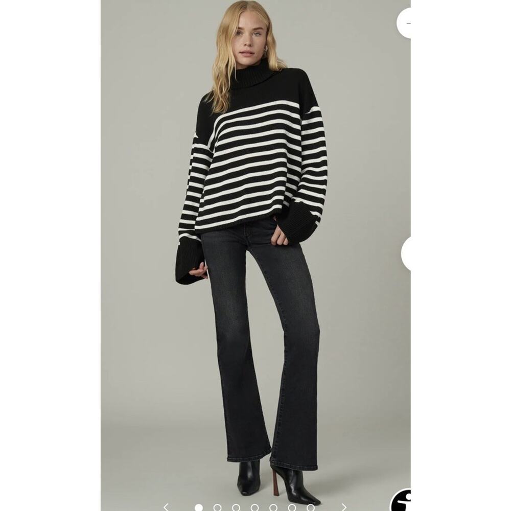 Joe's Jeans The Molly High Rise Flare Women 26 Black Stretch Denim NEW $188